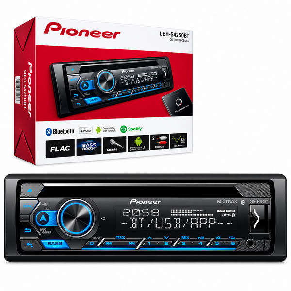 PIONEEER MP4 BT RADIO CD 2DIN
