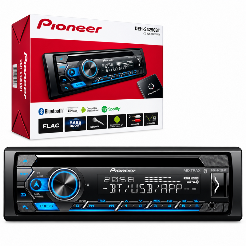 PIONEEER MP4 BT RADIO CD 2DIN