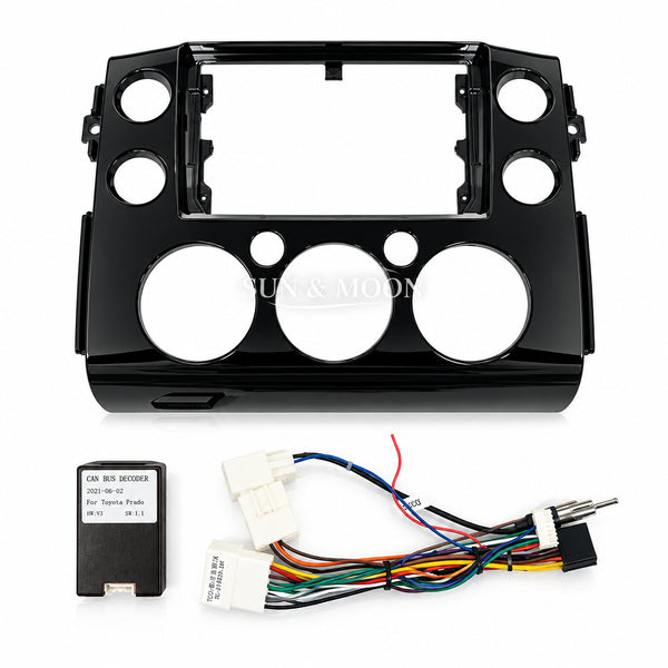TOYOTA FJ CURISER BLACK 2007-2013 9 INCH FRAME CABLE CANBUS