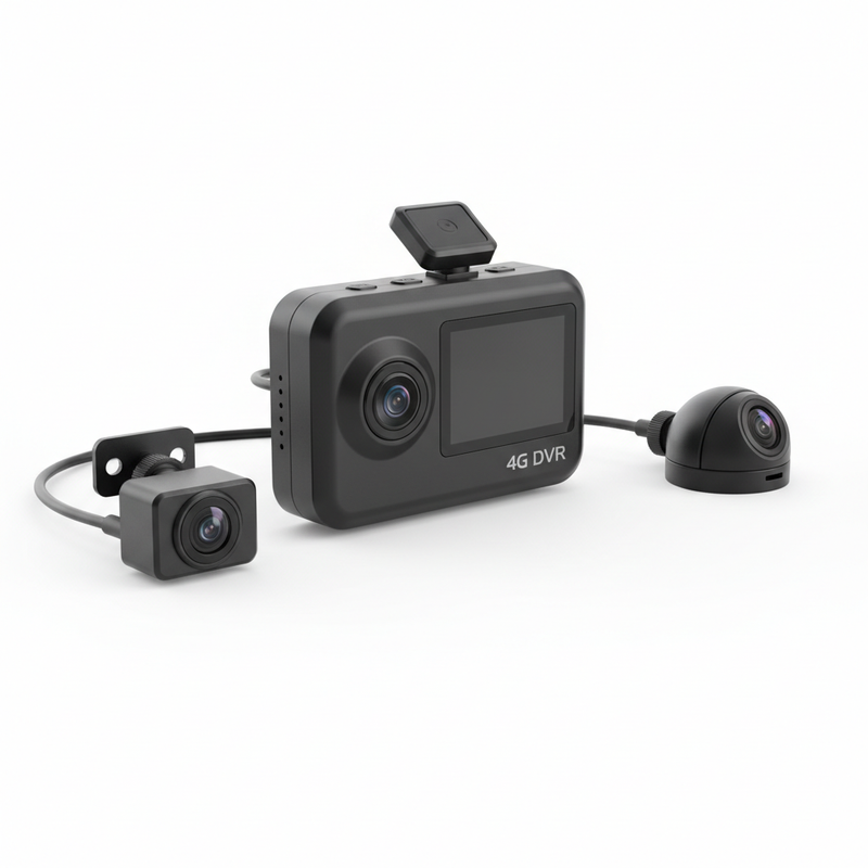 HD Dashcam DVR 3 Camera 4G System