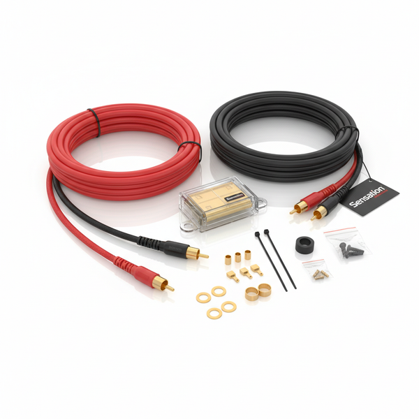 Sensation 6/4 Gauge Amplifier Cable Kit 5 Metre