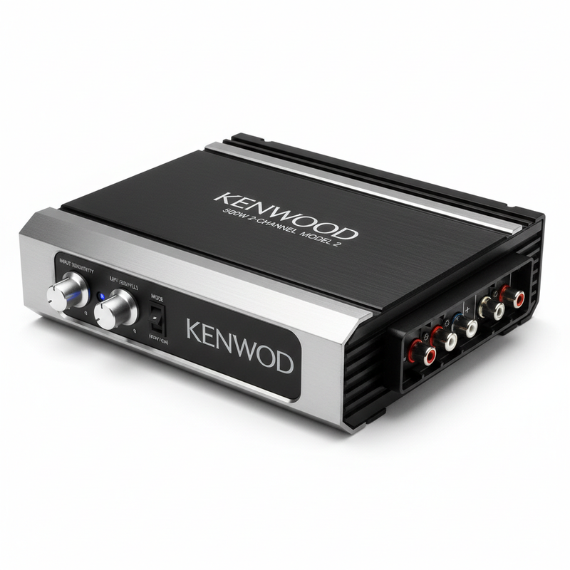 Kenwood 500W 2-Channel Car Amplifier