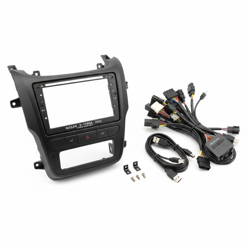 Nissan X-Terra 2022 10 Inch Stereo Frame and Cable Kit