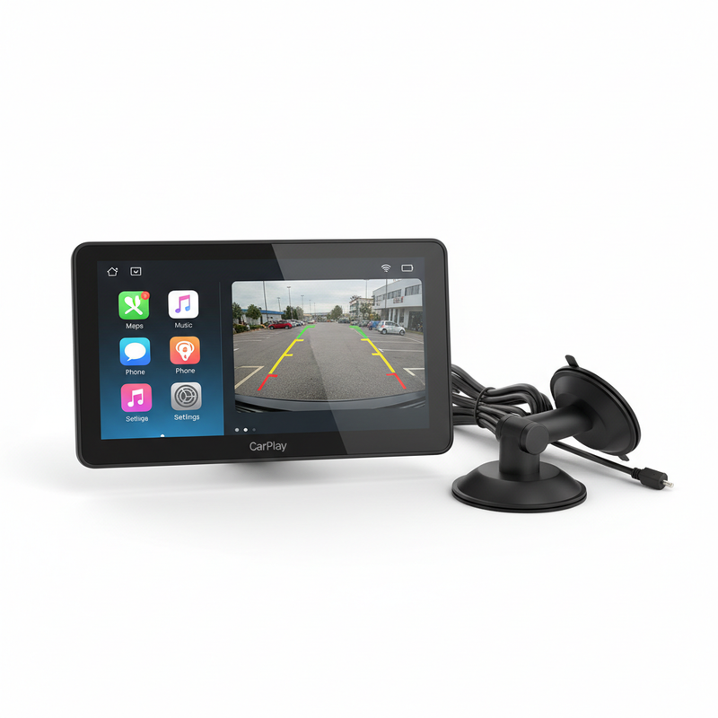 7-Inch Dashboard CarPlay Display Back View