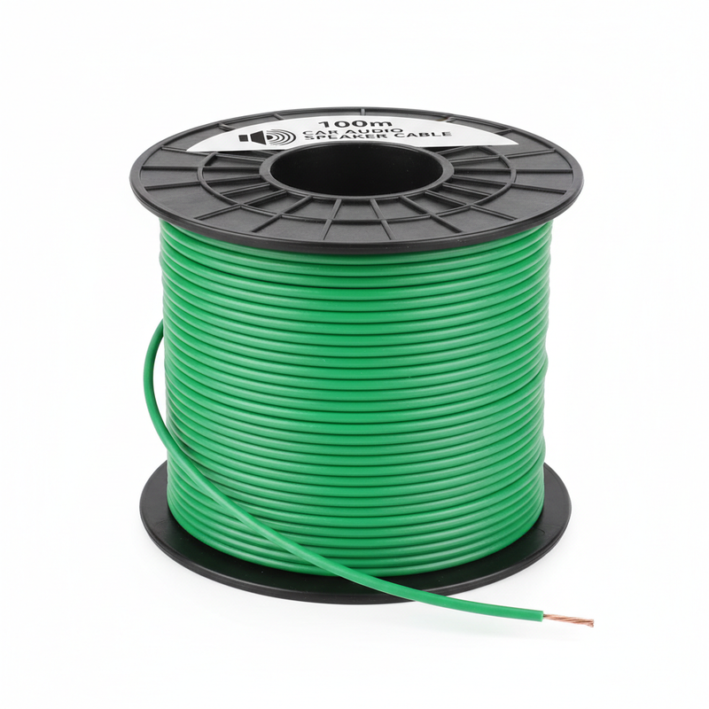 Green Speaker Wire 100 Metre Roll