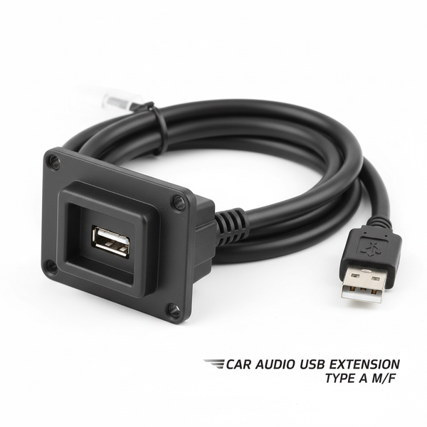 USB Cable for Car Stereo Dashboard Panel Mount