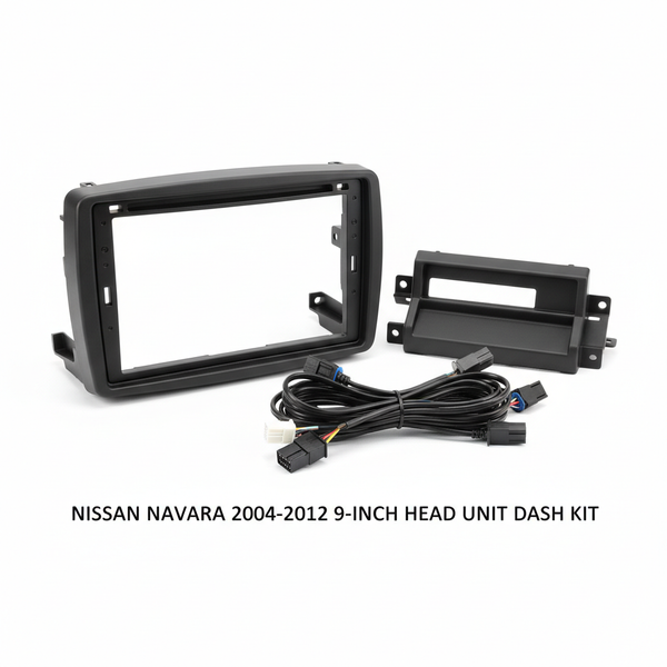 Nissan Navara 2004-2012 9 Inch Stereo Frame and Cable Kit