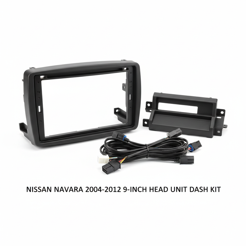 Nissan Navara 2004-2012 9 Inch Stereo Frame and Cable Kit