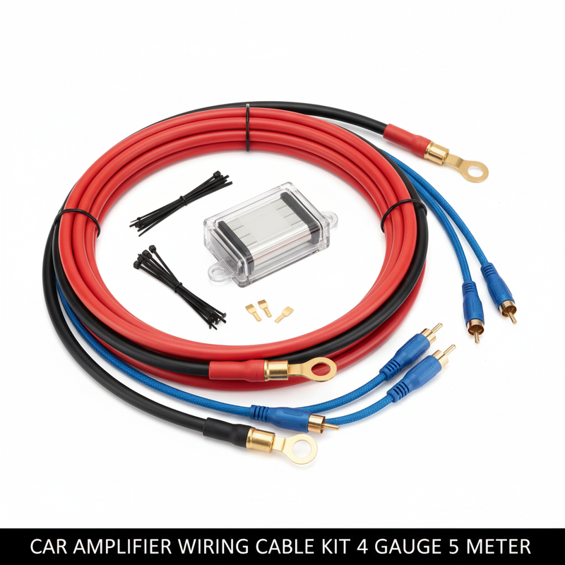 MDK Amplifier Cable Kit 4 Gauge 5 Metre Car Audio Wiring