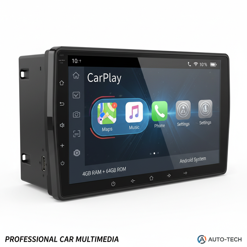 10-Inch Car Stereo with CarPlay 4+64GB