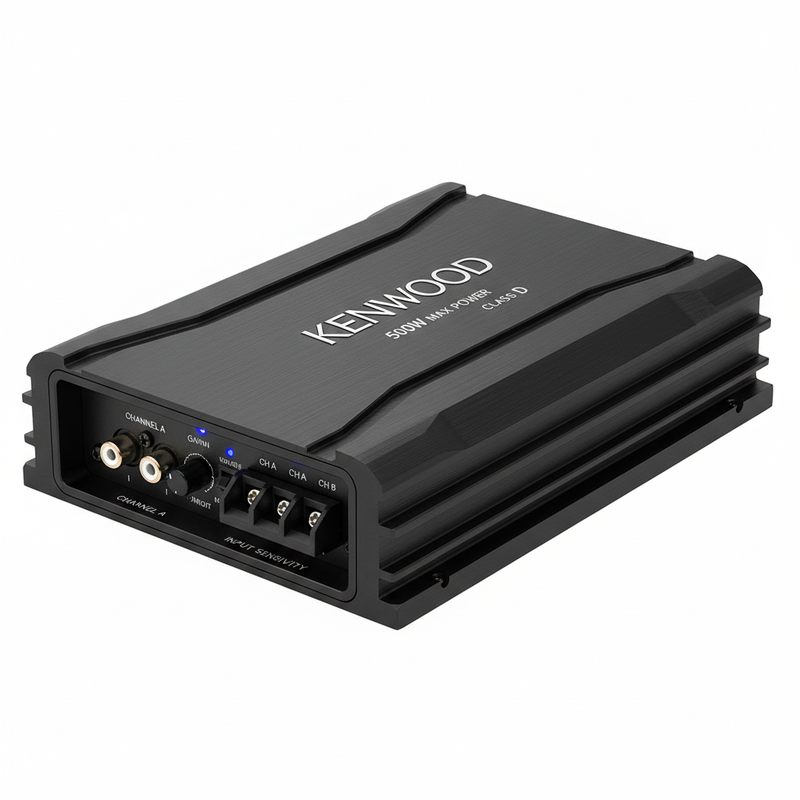 Kenwood 500W 2-Channel Car Amplifier