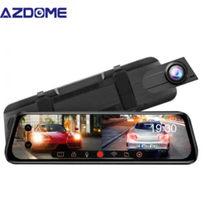 full mirror dvr azdome 9.66 inch front back azdome ar09