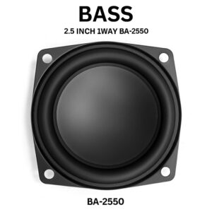 bass 2.5 inch 1way ba 2550